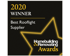 2020 Winner of Best Rooflight Supplier at the Homebuilding & Renovating Awards