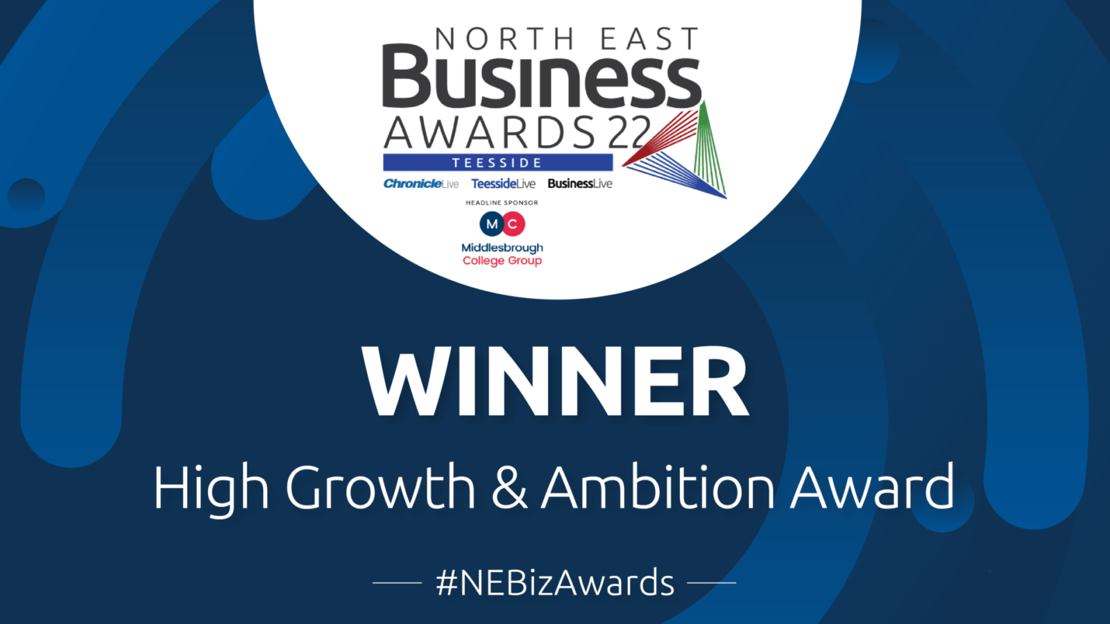 North East Business Awards 2022 Teesside | Winner of the High Growth & Ambition Award