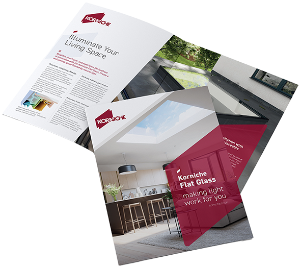 Korniche Flat Glass Rooflight Brochure - Information on sleek, modern flat glass rooflights for a bright and airy living space.