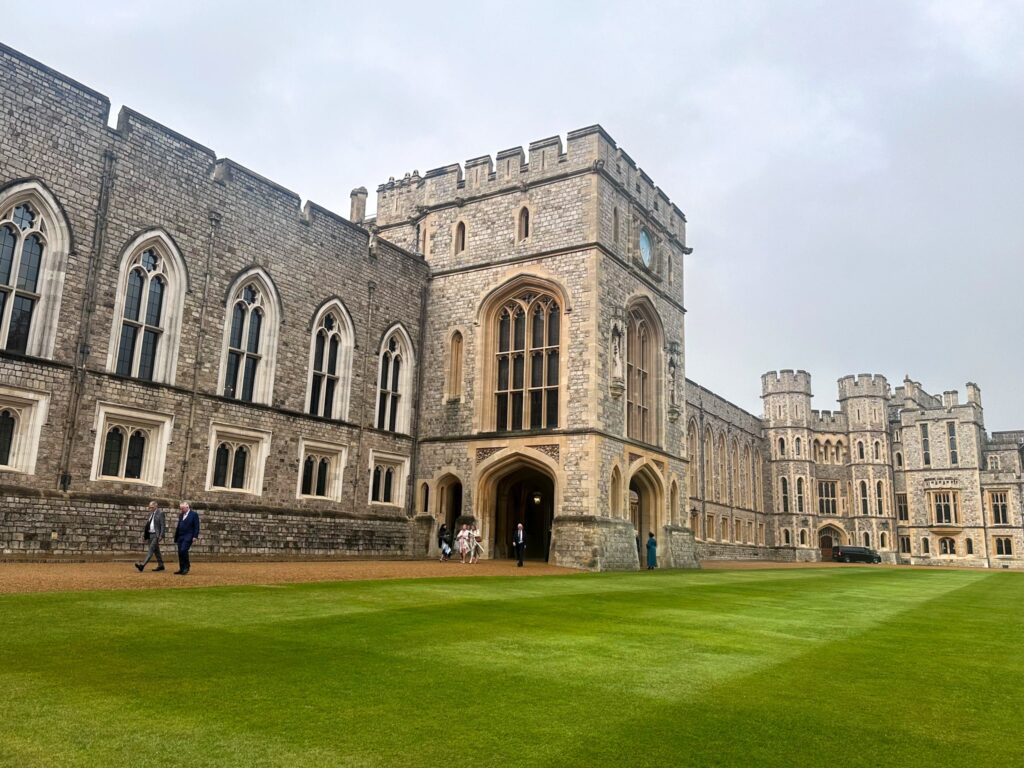 Exterior view of the Upper Ward at Windsor Castle