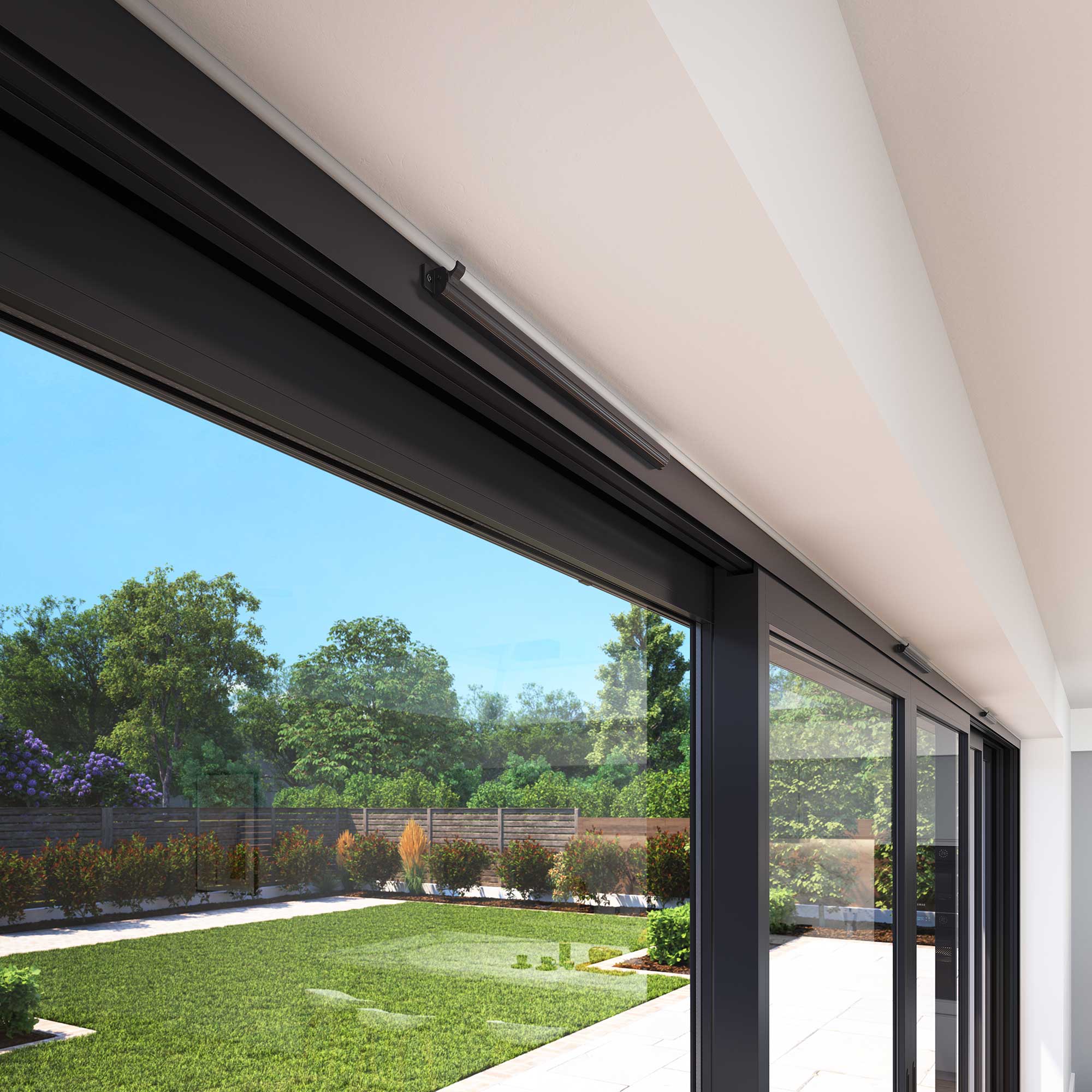 Cortizo 4700 Sliding Door with Korniche Technology, showcasing the Korniche trickle vents.