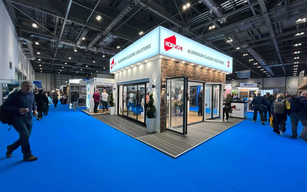 Korniche Bi-folding Door and Cortizo 4700 Sliding Patio Door with Korniche Technology on display at the London Homebuilding & Renovating Show.