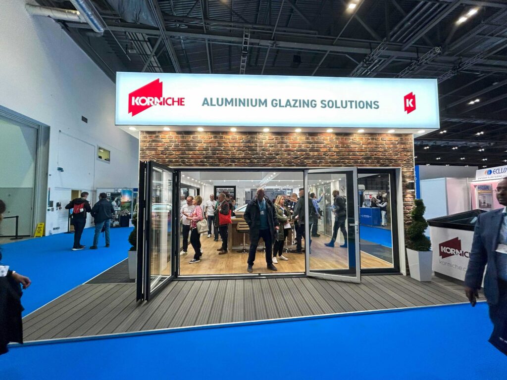 Korniche Bi-folding Door on display at the London Homebuilding & Renovating Show 2024.