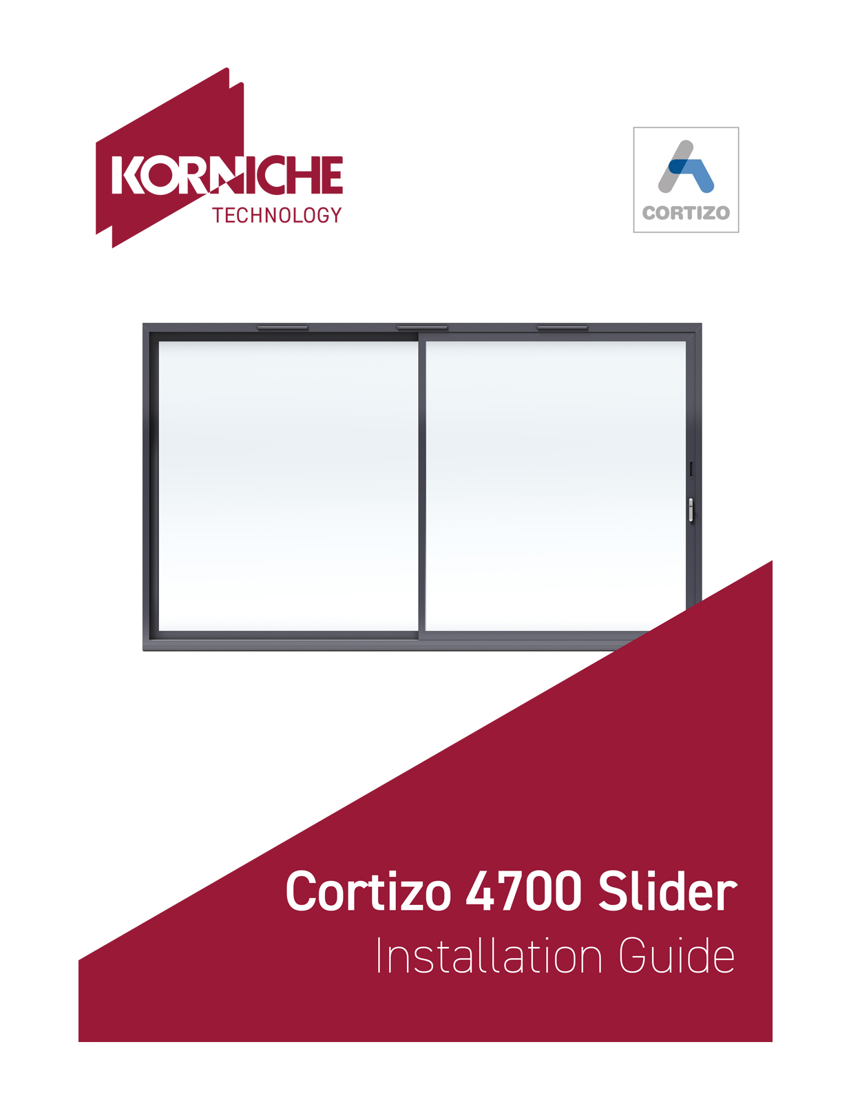 Cortizo 4700 Sliding Door Installation Guide cover